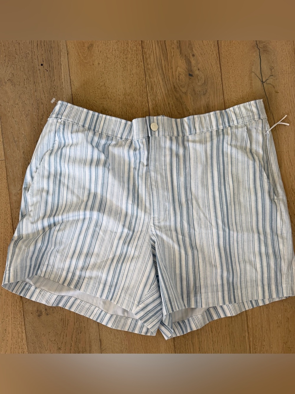 Vrst Light Blue Striped Men’s Swim short
